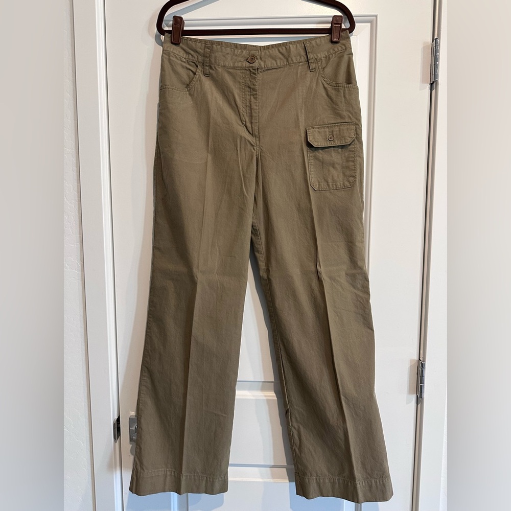 Vintage Express Olive Green Casual Pants